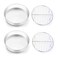 TeamFar 8 Inch Cake Pan and Rack Set of 4, Stainless Steel Round Tier Cake Pans, for Baking Cooling Steaming, Fit in Oven, Pot, Pressure Cooker, Healthy &amp; Mirror Finish, Dishwasher Safe