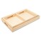 DIY Wooden Tray Set, Pack of 1 Sets of 4 Nesting Wood Tray with Handles for Crafts, Organizing, Serving, Home Decor, &amp; Classroom Play, by Woodpeckers
