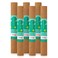 Con-Tact Brand Cork Roll, Self-Adhesive Cork Roll, Multi-Purpose Cork Shelf Liner, 18" x 4', Brown, Pack of 6