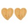 Healeved 2 PCS Heart Shaped Charcuterie Boards Wooden Charcuterie Boards Wooden Serving Plate Cheese Boards Wooden Serving Platter Wooden Serving Trays for Snack Cake Fruit