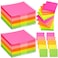 Resurhang 1000 Pieces 3.4 Inch x 3.4 Inch Memo Cube Office Memo Pads with Cube Non Sticky Note Mini Memo Paper Pads Paper Reminders Classroom Office Writing Supplies (Bright Colors)