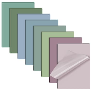 Yinder 4 x 6 Inch Transparent Sticky Notes Translucent Sticky Notes Waterproof Clear Self Sticky Memo Pad See Through Bible Journaling Accessories Office School Supplies, 8 Pack 240 Sheets