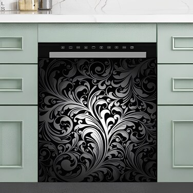 Moderock Magnetic Dishwasher Door Cover for Kitchen Decorate, Refrigerator Magnetic Cover, Fridge Panels, Home Cabinet Decals Appliances Stickers.