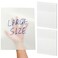 Gueevin 100 Sheets 8.5 x 11 Inch Transparent Sticky Notes, Extra Large Clear Self Sticky Notes, 2 Pads Notes Waterproof Jumbo Translucent Paper, Office Supply(Blank Style)