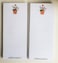 GERANIUMS Refrigerator Notepads - SET OF TWO PADS