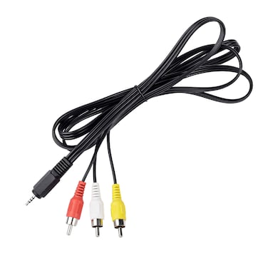 Connector and Terminal 2.5mm Mini Stereo Aux Jack Male to 3 RCA Audio AV Video Equipment   in-Out Cable Plug Component Adapter (1.5m/5ft)