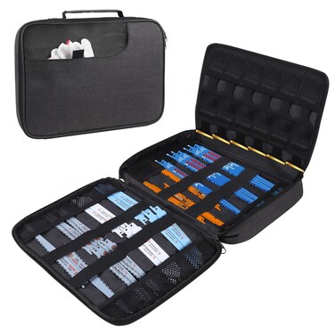 Portable Zipper Saw Blade Storage Case,Empty Case for Sawzall Saws/Sabre Saws Organization,Wood Pruning Saw Blades Carring Case Reciprocating Saw Blades Holder Case Only