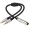XMSJSIY 6.35mm to 2 RCA Splitter Cable, 6.5mm 1/4" Female TRS to Dual RCA Male Stereo Audio Connector Wire Adapter-50cm/19.6Inch
