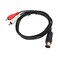 ASHATA 7 PIN DIN to Cable 1M, 7Pin Male Din Plug to 2xRCA Male Plugs Audio Cable, Double Shielding Stereo AUX Adapter Cable for Radio Audio Equipment Output, 3.3ft