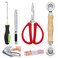 Tanstic 5Pcs Spline Rolling Tool, Screen Retainer Rolling Tool Double Carbon Steel Wheels Screen Spline Roller Tool for Window Door Installation