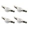 TAODAN 4PCS 25mm White Screen Door Roller Wardrobe Wheel Nylon Pulleys with Stainless Steel Housing for Garage Screen Door and Sliding and Cabinet Door