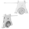 Lower Sliding Screen Door Rollers Replacement Kit Fit Andersen Part #1997310 (1991 to Present) with Adjustable Vertical Height and Durable Sliding Wheels, Sliding Screen Door Rollers - 2 Pack