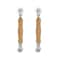 Crapyt Double Headed Screen Replacement Roller Repair Tool with Nylon Bearing Wheels Ergonomics Handle in Beech Wood Household Hardware 2 PCS