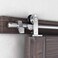 SMARTSTANDARD 5 Feet Top Mount Sliding Hardware Kit-Stainless Steel Heavy Duty Sturdy Barn Track-Simple and Easy to Install-Fit 30&acirc;&euro;&oelig; Wide Door Panel (T Shape Hanger)