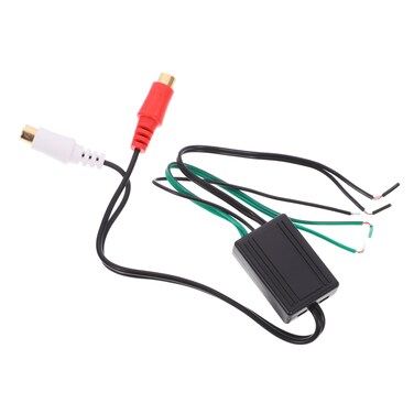 DRESSOOS Speaker Wire High to Low Line Output Converter for Subwoofer Easy Installation Compatible with Amplifiers and Stock Stereos Ideal for Upgrading