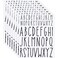 416 Pcs 8 Sheets Vinyl Letter Stickers Decals Self Adhesive Alphabet Stickers Black ABC Stickers Stick on Scrapbook Letters for Mailbox Board Window Door Car Truck DIY Craft(2 Inches, 3 Inches)