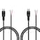 Bolvek 2 Pack 3ft RCA Female to Speaker Wire, RCA Female Plug Adapter Connector to Bare Wire Open End Audio Cable for Amplifier Audio Video Receiver Speakers