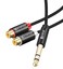Devinal 6.35 mm to 2RCA Cable, 1/4 inch TRS to 2 RCA Female Splitter Stereo Audio Adapter Cable, 1 Feet