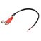 MECCANIXITY RCA Female Plug Jack Connector Adapter to Bare Wire Open End Audio Video RCA Cable for Amplifier Speaker Wire Pack of 4