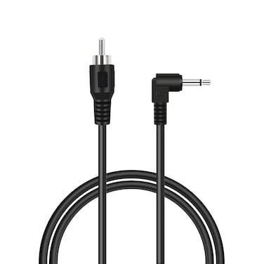 Bolvek 3ft RCA Male to 3.5mm 1/8 inch 90 Degree Right Angle Monaural Mono Male Plug Jack Connector Audio Converter Cable for Pre-Amp Subwoofer Soundbar Speakers
