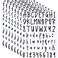 552 Pieces 8 Sheets Letter Stickers Self Adhesive Number Alphabet Vinyl Stickers Cursive Mailbox Numbers Labels Decals for Scrapbooking DIY Crafts Art Making Window Door Sign(1 Inch,Black)