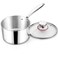 TeamFar 2qt Saucepan with Lid, Stainless Steel Tri-Ply Sauce Milk Pan Small Cooking Pot with Ergonomic Handle, for Induction/Gas/Electric/Ceramic, Non-toxic &amp; Healthy, Heavy Duty &amp; Dishwasher Safe