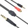 Duttek 1/4 to 3.5mm and RCA TRS Stereo Audio Cable, 2 in 1 6.35mm 1/4 Male to 3.5mm 1/8 Male and RCA Female Audio Cable for Speaker, Guitar or AV Receiver 1.65FT/50cm