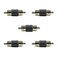 TAODAN 5PCS RCA Adapter RCA Male to Male Coupler Audio Video RCA Connectors for Audio, Video, S/PDIF, Subwoofer, Phono, Composite, Component