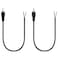 Bolvek 2 Pack RCA Male to Speaker Wire, RCA Male Plug Adapter Connector to Bare Wire Open End Audio Cable for Amplifier Audio Video Receiver Speakers