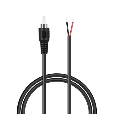 Bolvek 3ft RCA Male to Speaker Wire, RCA Male Plug Adapter Connector to Bare Wire Open End Audio Cable for Amplifier Audio Video Receiver Speakers