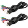 jujinglobal 2pcs 6FT Component HD AV Cable to HDTV-EDTV RCA Audio AV Cord for PS2 / PS3 / PS3 Slim