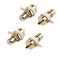bnafes RCA Terminal Gold Plated Copper RCA Panel Mount Female Jack Terminal Socket Audio Connector 4Pcs,Use for Monitor, Personal Computer