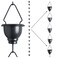 THE ASCENT MEMORIAL Aluminum Premium Rain Chain for Gutter - Rust Proof Long Lasting Rain Chain with Bonus Gutter Adaptor and Clip Installer - 8.5 Feet Length Rain Chain Downspout