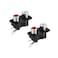 uxcell AV Concentric Outlet 2 RCA Female Jack 3-Pin Connector Socket Panel Mount 2pcs
