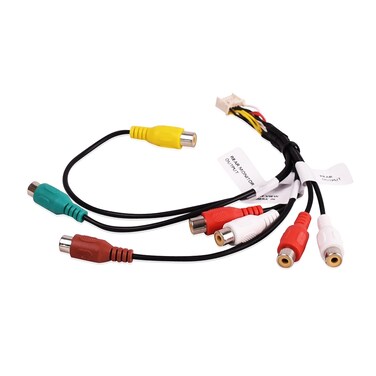 SeDeplacer XT-91918-L4 12Pin AV RCA Harness Compatible with Select Pioneer in Dash Head Navigation/DVD Receiver Radio Stereo Unit (Fits for Pioneer DMH341EX DMH-341EX DMH342EX DMH-342EX Models)