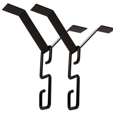 DOITOOL 2 Sets Rain Chain Gutters Adapter Clip for Garden V Style Copper Hook Hanger Gutter Clip for Rain Chain Installation kit Iron Connector for Rain Chimes Downspout Outside Hardware