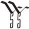 DOITOOL 2 Sets Rain Chain Gutters Adapter Clip for Garden V Style Copper Hook Hanger Gutter Clip for Rain Chain Installation kit Iron Connector for Rain Chimes Downspout Outside Hardware