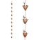 DUSVALLY Rain Chains, 8.5 FT Butterfly and Flower Rain Chain Replacement for Gutter Downspouts Outdoor Garden