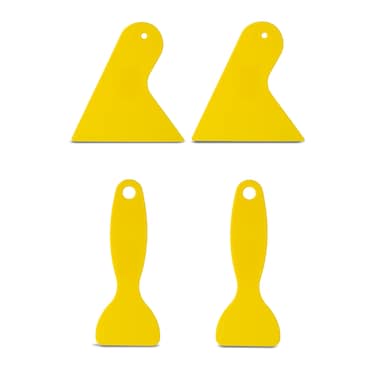 Plastic Scraper Tool for Cleaning 3D Printing - Plastic Putty Knife Resin Remover 4 Pcs - Plastic Spreader for Vinyl Film Car of Air Bubble - Sticker Installation Tool for Decal, Grout Removal