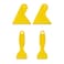 Plastic Scraper Tool for Cleaning 3D Printing - Plastic Putty Knife Resin Remover 4 Pcs - Plastic Spreader for Vinyl Film Car of Air Bubble - Sticker Installation Tool for Decal, Grout Removal