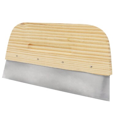 Putty Knife, 8.5 Inch Stainless Steel Scraper Tool, Wooden Handle Metal Spackle Knives for Drywall, Decals, Wall Paper, Floor Tile, Patching, Painting, Taping, Scraping Coating