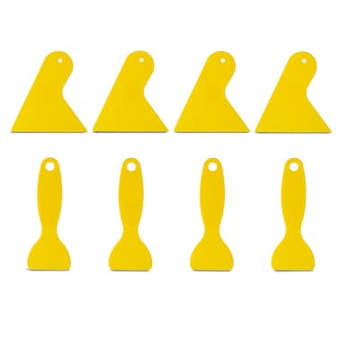 Plastic Scraper Tool for Cleaning 3D Printing 8 Pcs - Plastic Putty Knife Resin Remover - Plastic Spreader for Vinyl Film Car of Air Bubble - Sticker Installation Tool for Decal, Grout Removal