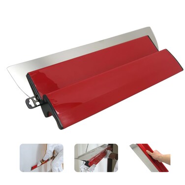 Blingbin Drywall Skimming Blade, 9.8Inch/25CM Stainless Steel Drywall Smoothing Spatula, Concrete Finishing Hand Tool Smoothing Spatula Wall-Board for Drywall Repair Plaster Wall Construction Tool