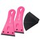 NEWISHTOOL 2 PCS Plastic Blade Scraper and 20 PCS Spare Extra Wide Plastic Razor Blades, 3 Inch Big Blade Scraper Tool Adhesive Remover for Window Glass Label Decals Sticker Glue Residue Removing