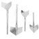 Gadpiparty Drywall Corner Tool: 4pcs Stainless Steel Drywall Trowel Inner Outer Wall Corner Knives Plaster Angle Plaster Wall Corner Spatula for Corner Trowel Building Scraping