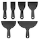 HARFINGTON Putty Scraper Set 1.5" 2" 3" 4" 6" 8" Width 6mm Thin Flexible Plastic Putty Knives for Taping Drywall Spreading Painting Wall Scratching 6in1 Set