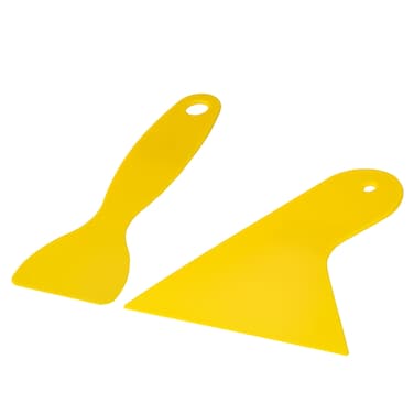 Plastic Scraper Tool for Cleaning 3D Printing - Plastic Putty Knife Resin Remover 2 Pcs - Plastic Spreader for Vinyl Film Car of Air Bubble - Sticker Installation Tool for Decal, Grout Removal