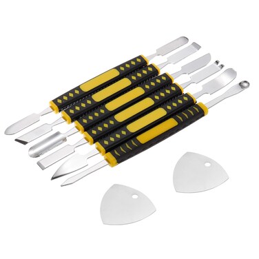 HARFINGTON 8pcs Pry Bar Metal Pry Bar Set Flat Bar Kit Stainless Steel Electronic Repair Tools for Screen Glue Removal