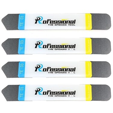 Lovelysp Metal Flat Spudger Soft Thin Opening Pry Tool Bars Mobile Phone Dismantling Tool Metal Crowbars Stainless Steel Spudger Pry Repair Opening Tools For All Types Of Electronic Equipment -4PCS