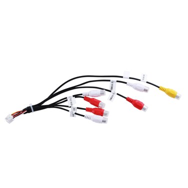HQPARRTS XT91920A AV RCA Harness RCA Cord Assembly Harness Compatible with Pioneer DMH-160BT, DMH-1700NEX, DMH-1770NEX, DMH-W2700NEX, DMH-W2770NEX